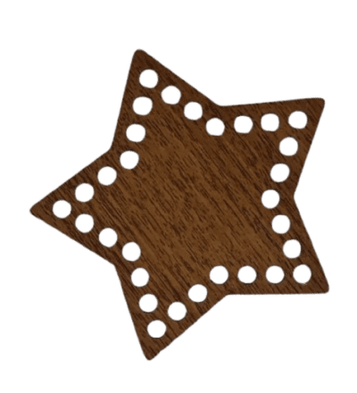 Wooden star shape