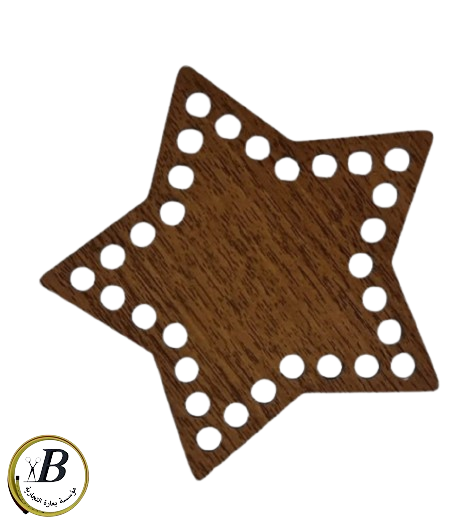 خشب شكل نجمه Wooden star shape