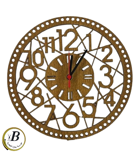 خشب ساعه حائط Wooden wall clock