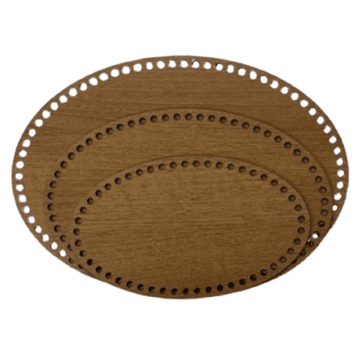 Wooden oval shape