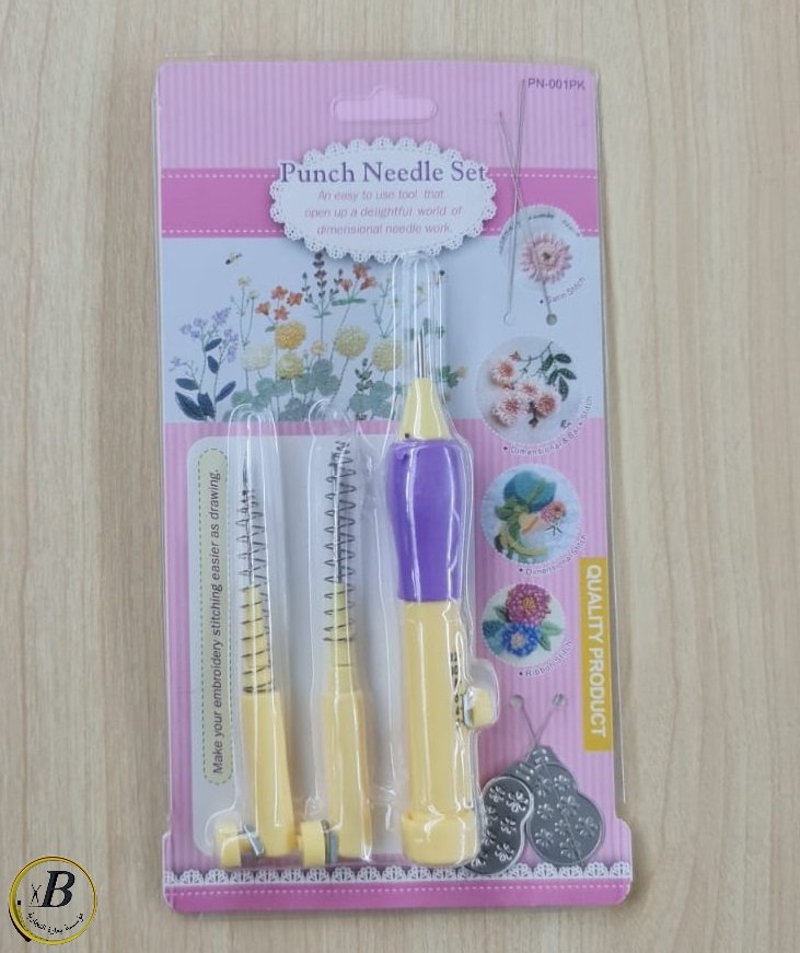 Embossing needles with two spare parts