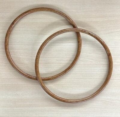 wooden Handbags (circular) /pair