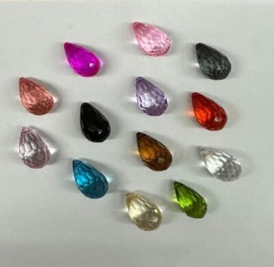 Acrylic teardrop beads / bag