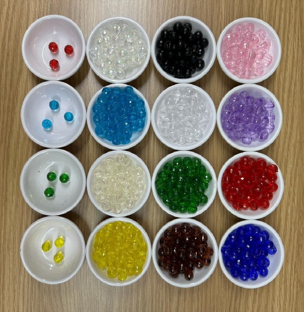 10mm round clear acrylic beads