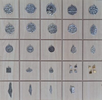 Silver metal necklaces