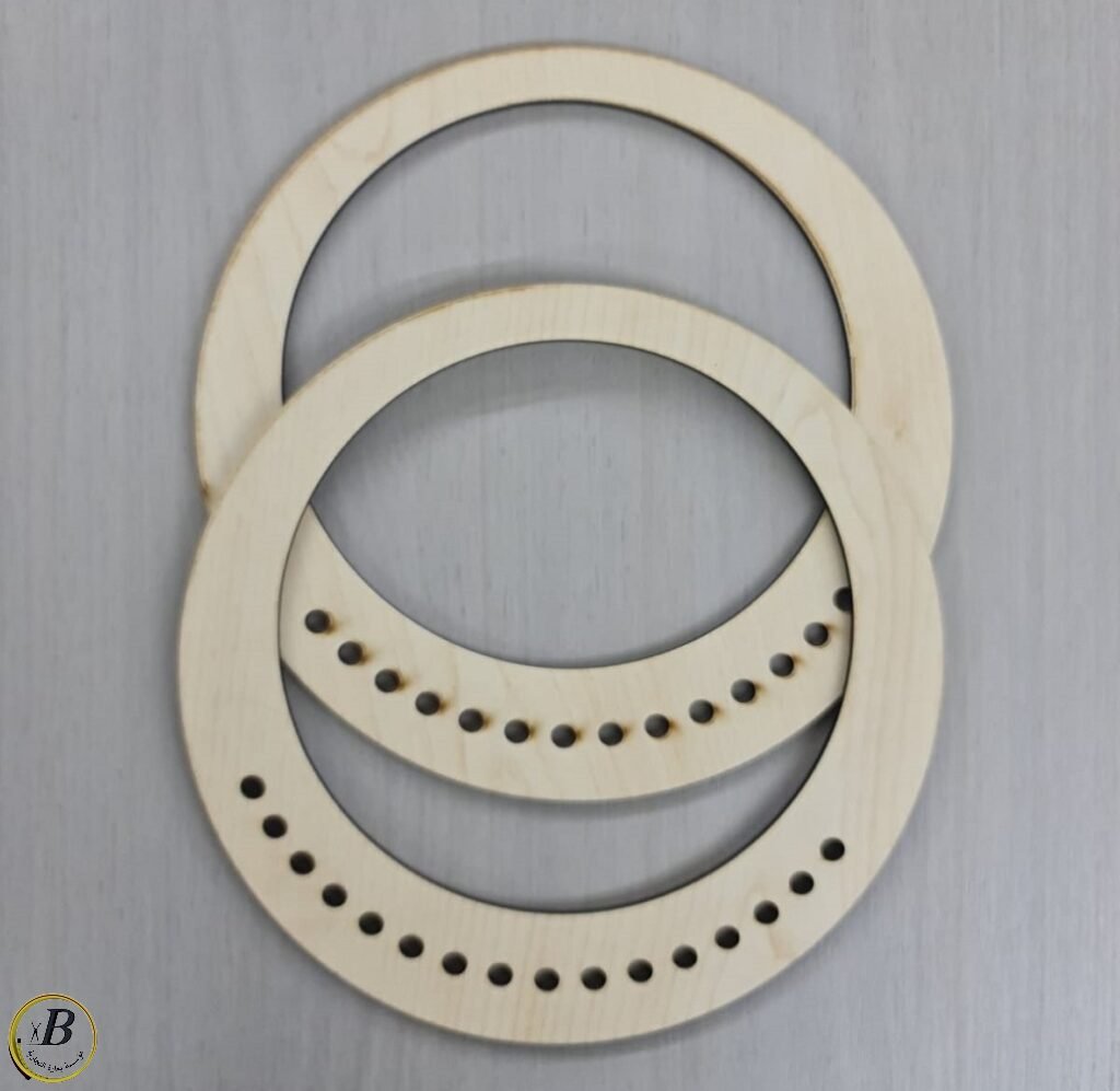 يد شنط خشبة(للأشغال اليدويه) Wooden handle for bags/pair